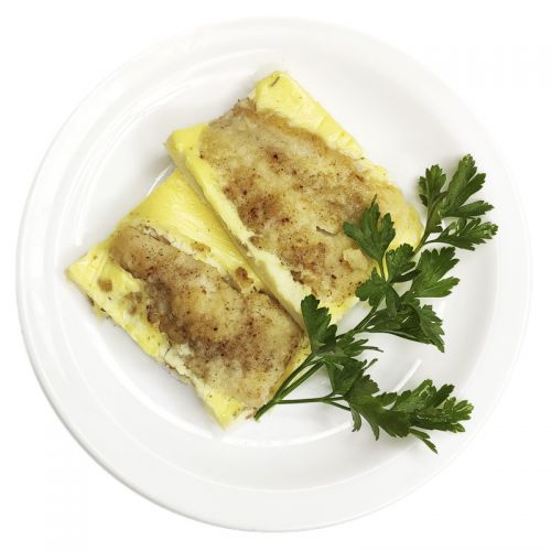 Рыба, запеченная с яйцом